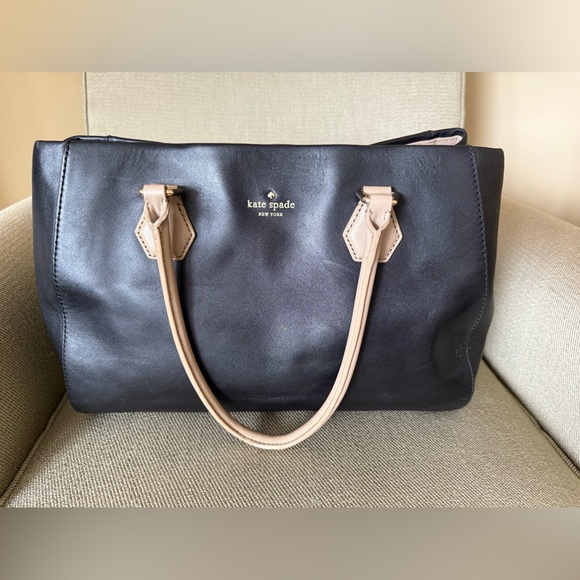 Kate Spade black tan handles bag - Picture 15 of 16